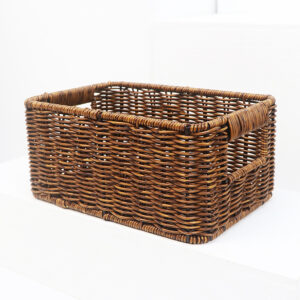 High Quality Handmade Household Storage Hampers Plastic Rattan Basket