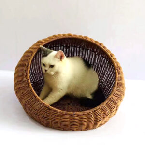 Imitation Rattan Breathable Washable Cat Nest