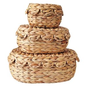 Water Hyacinth Storage Basket Set