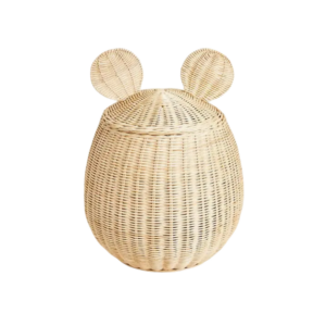 Animal Shape Rattan Storage Basket For Children