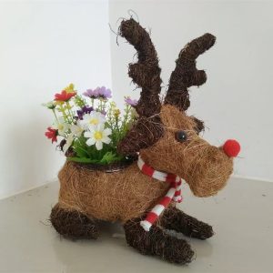 Garden Rattan Animal Planter